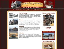 Tablet Screenshot of cablecarmuseum.org